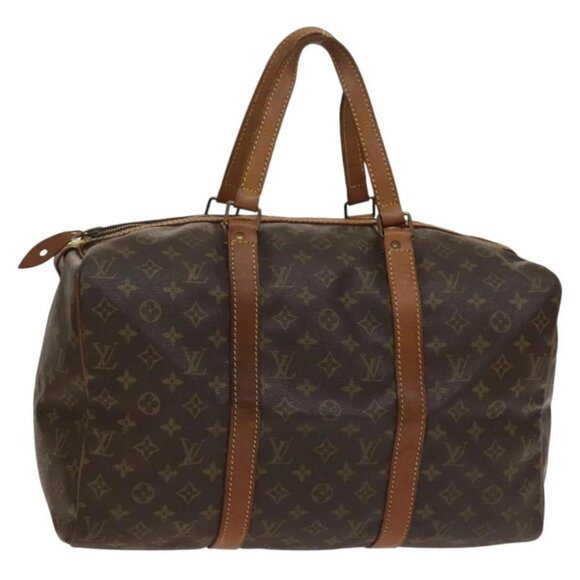 LOUIS VUITTON Monogram Sac Spool 45 Boston Bag Vintage M41624 LV Auth 137347 - Picture 1 of 16